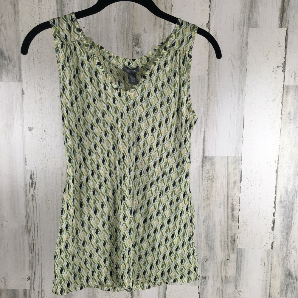 Kenneth Cole Dark & Light Green Tank Small NWT